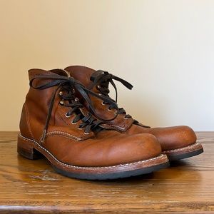 Wolverine 1000 Mile Boot Harley-Davidson Edition, size 9.5, brown/tan leather